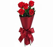 Букет 5 Красных роз Эдлесс Лав в Малых Ягурах
