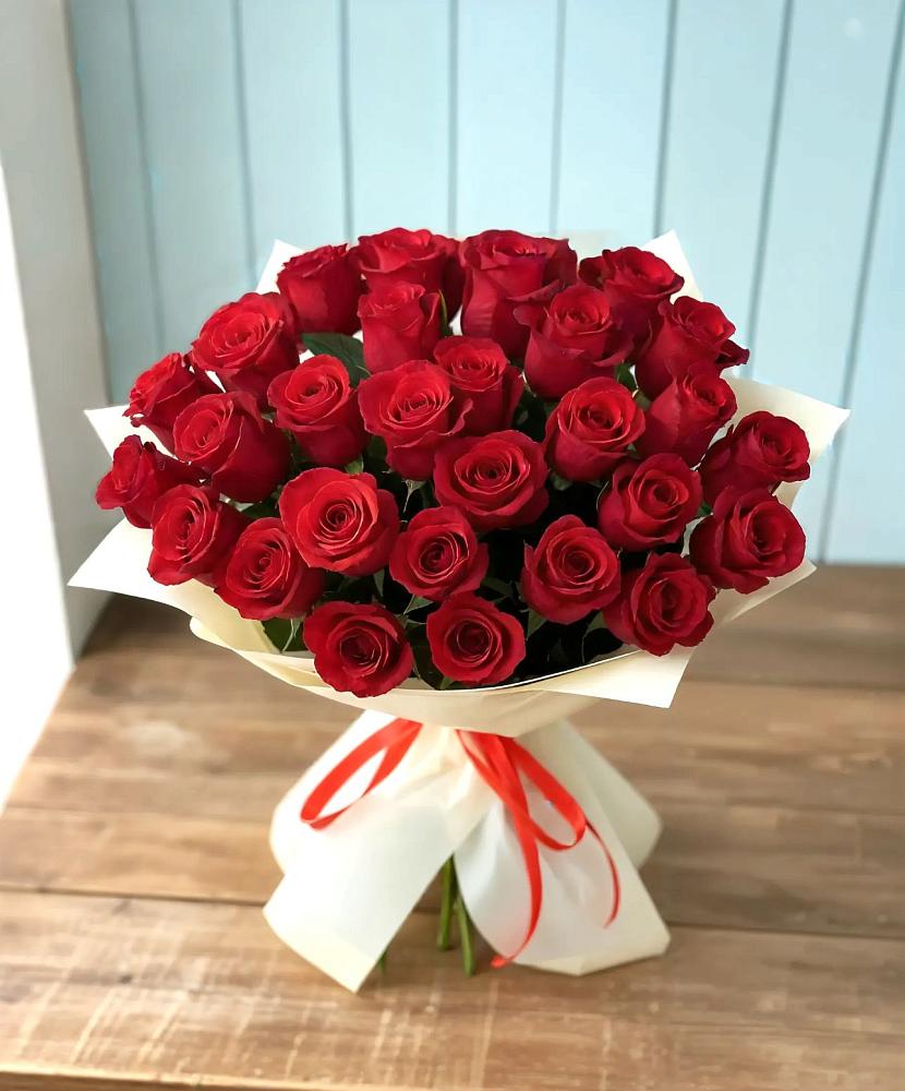 Букет 29 Красных роз в Малых Ягурах