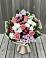 Букет цветов из: Альстромерии, Гвоздики, Розы и Хризантемы в Малых Ягурах