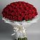 Букет 101 Красная роза Блэк Мэджик в Малых Ягурах