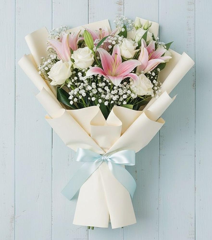 Букет цветов из: Лилии в Малых Ягурах