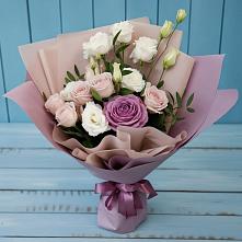 Букет цветов из:  Розы и Лизиантусы #REPLACE_PRED# Малых Ягурах