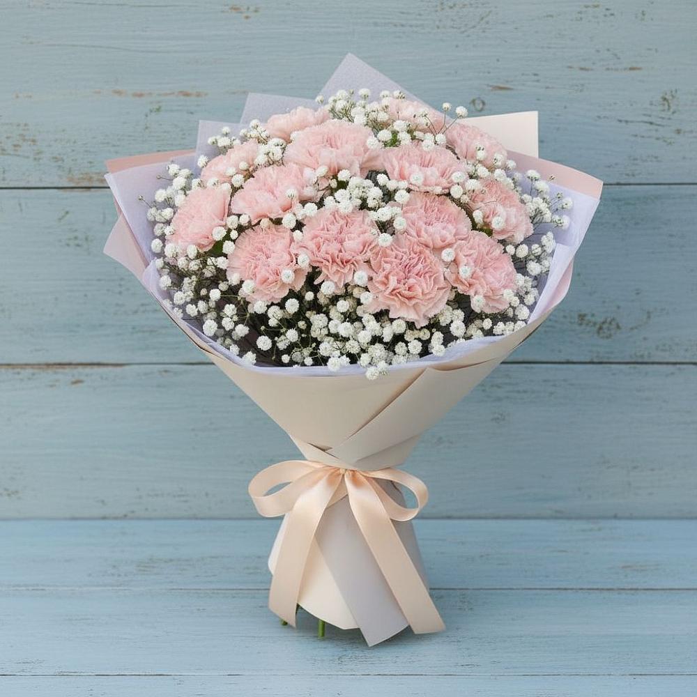 Букет цветов из: Гвоздики в Малых Ягурах