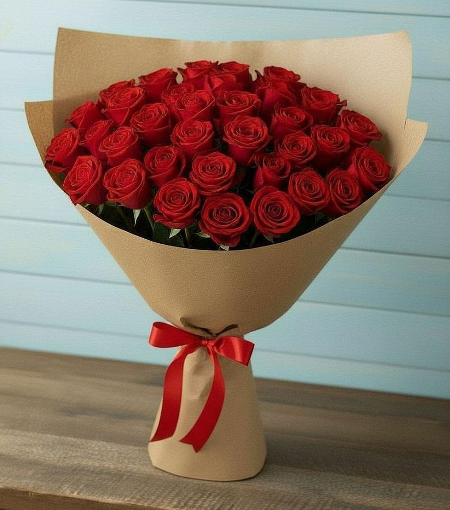Букет Красные розы Милано в Малых Ягурах