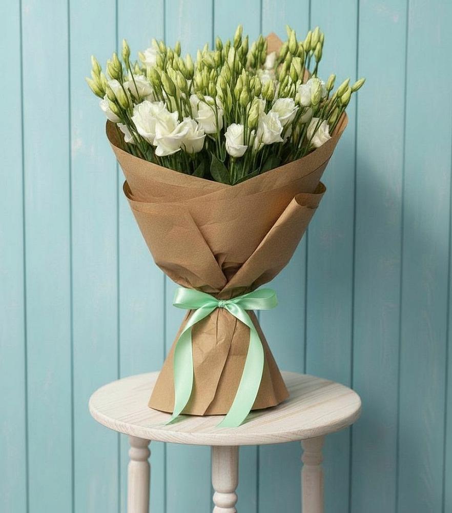 Букет цветов из: Лизиантусы в Малых Ягурах