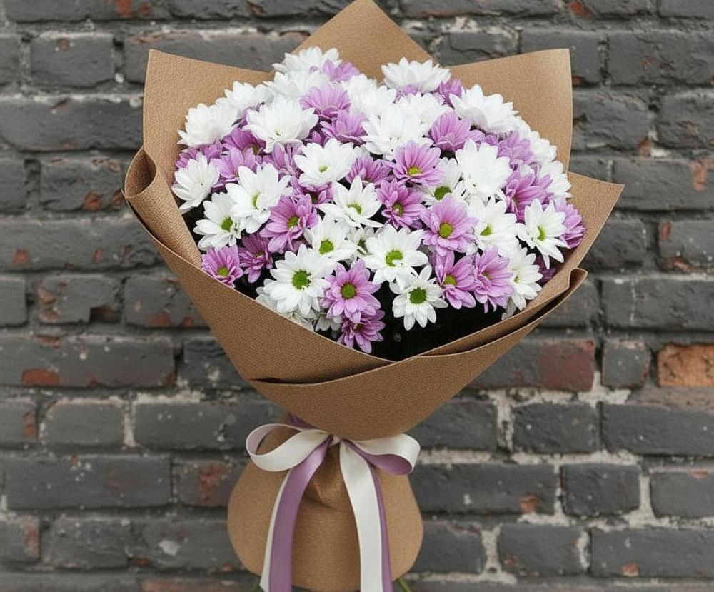 Букет цветов из: Хризантемы в Малых Ягурах