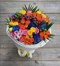 Букет цветов из:  Розы и Хризантемы в Малых Ягурах