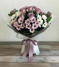 Букет цветов из:  Хризантемы и Розы в Малых Ягурах