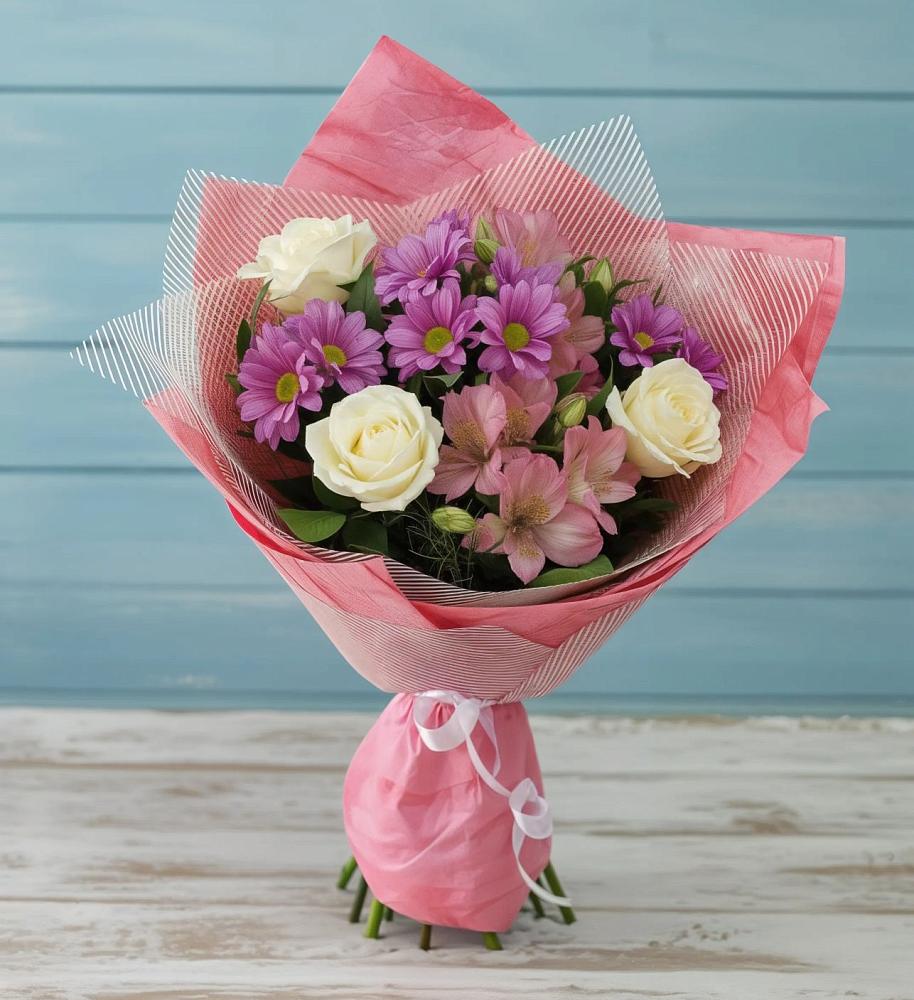 Букет цветов из: Герберы в Малых Ягурах