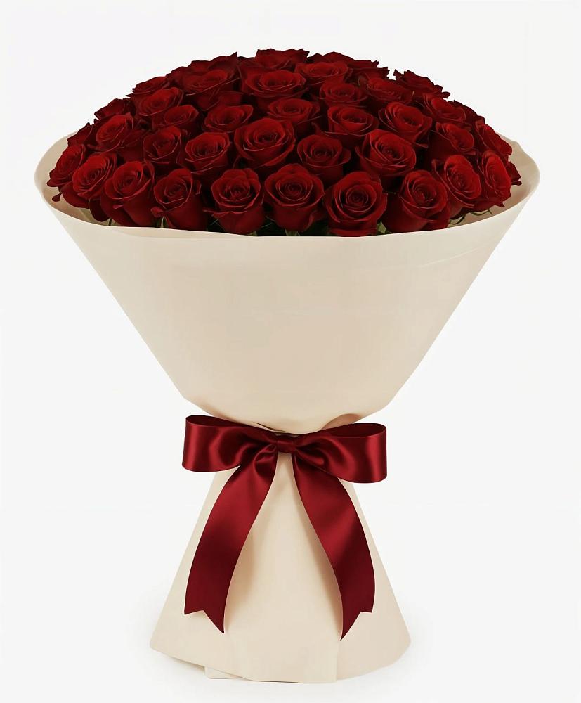 Букет 101 Бордовая роза Блэк Бакарра в Малых Ягурах