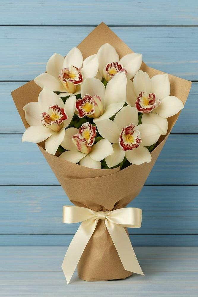 Букет цветов из: Орхидеи и Розы в Малых Ягурах